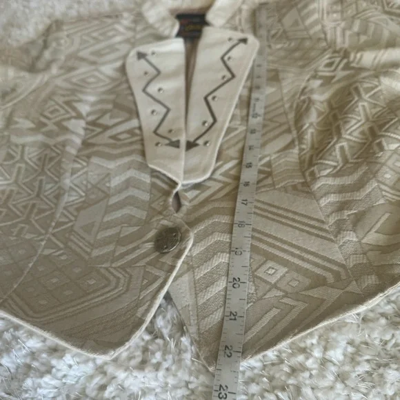 Vintage Country Western Tapestry Jacket Circle T 80s 90s Boho Festival FP vibe - Picture 8 of 10